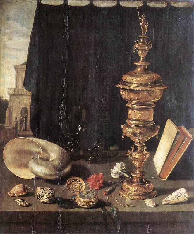 Pieter Claesz Still life with Great Golden Goblet oil painting image